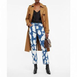 Burberry Denim Slim Jeans in Blue and White Size 26